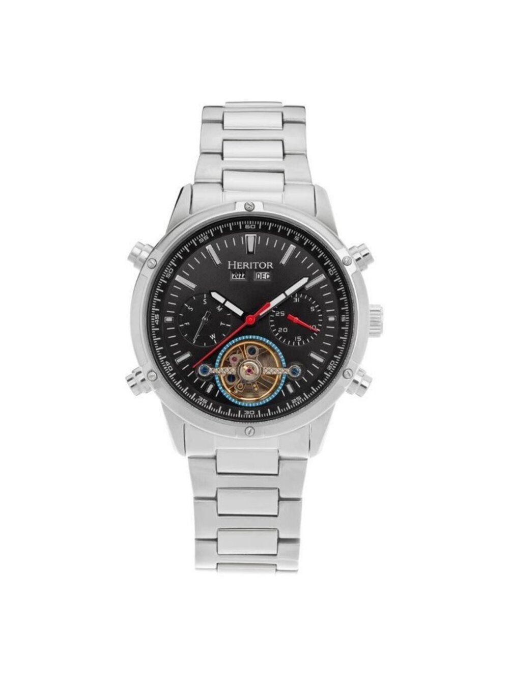 NWT Heritor Wilhelm Black Dial Men's Watch